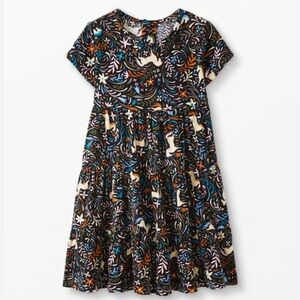 NEW Hanna Andersson Twirl Power Corduroy Dress 130 8 Years Unicorn Floral Girls